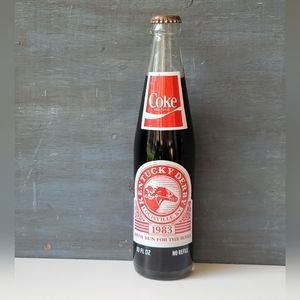 1983 Coca Cola Kentucky Derby Coke Is It Coke Bottle Full Vintage